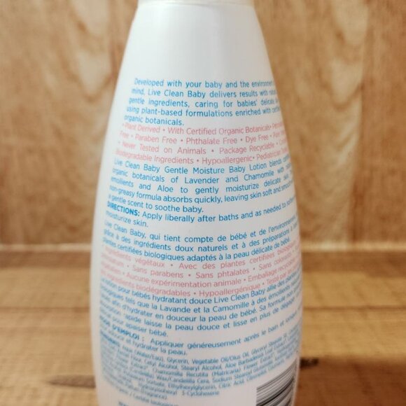 Live Clean Baby Gentle Moisture Baby Lotion, 750 mL (25 fl oz.) NEW - Picture 4 of 6